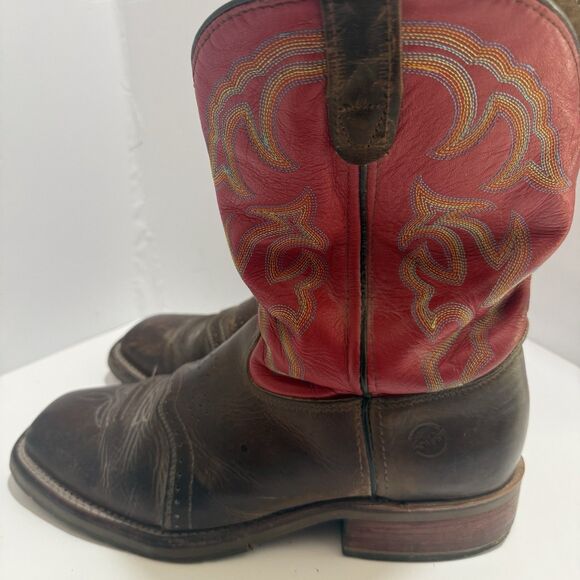Double H Roper Mens  Cowboy Boots Brown Leather DH3556 10 Size 12D main image 15